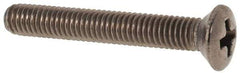 Value Collection - M3x0.50 Metric Coarse, 20mm OAL Phillips Drive Machine Screw - Oval Head, Grade 18-8 & A2 Stainless Steel, Uncoated, Without Washer - Apex Tool & Supply