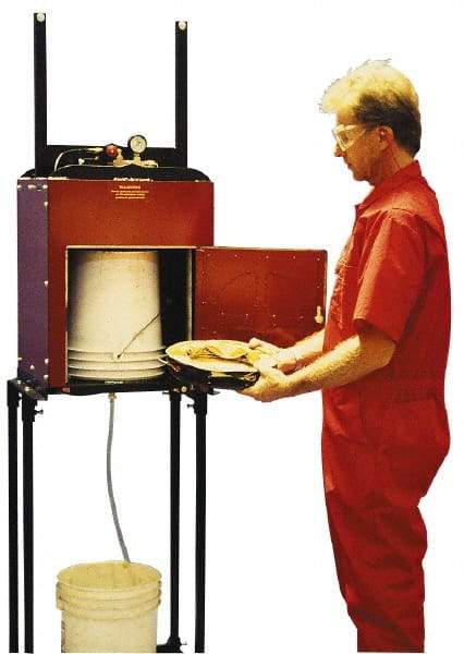 Made in USA - Air Powered Compactor - 13,000 Lb, 44" High x 22" Wide x 21" Deep - Apex Tool & Supply