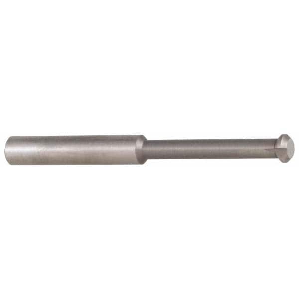 Accupro - 0.49" Cutter Head Diam, 1/32" Flat Width, 3" OAL, Solid Carbide, Single Right Hand Back Chamfer - Apex Tool & Supply