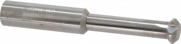 Accupro - 0.36" Cutter Head Diam, 1/32" Flat Width, 2-1/2" OAL, Solid Carbide, Single Right Hand Back Chamfer - Apex Tool & Supply