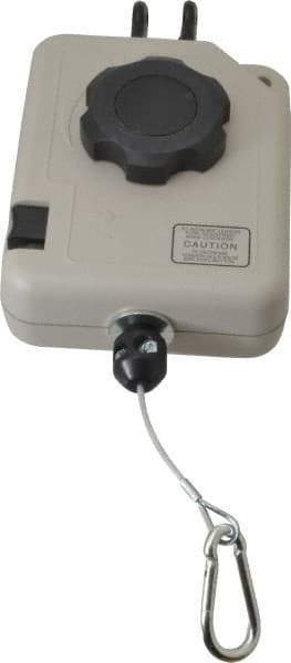 Aero-Motive - 8 Lb Load Capacity, 6.6' Travel Distance, Tool Balancer - Nylon Hose Cable, High Impact Composite Housing, Tension Adjustment, Locking Mechanism - Apex Tool & Supply