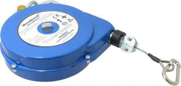 Aero-Motive - 5 Lb Load Capacity, 8' Travel Distance, Tool Balancer - Steel Cable, Steel Housing, Tension Adjustment - Apex Tool & Supply