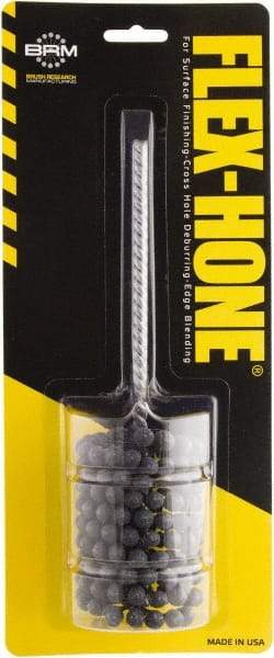 Brush Research Mfg. - 1-7/8" to 2" Bore Diam, 180 Grit, Zirconia Alumina Flexible Hone - Fine, 8" OAL - Apex Tool & Supply