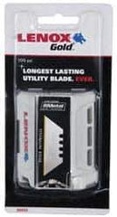 Lenox - 100 Piece Bi-Metal Utility Knife Blade - 2-3/8" OAL - Apex Tool & Supply