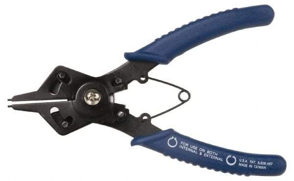 Value Collection - Standard Jaw, Easy Shift Internal-External, Snap Ring Plier - 6" OAL, 2 Max Capacity - Apex Tool & Supply