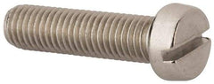 Value Collection - M10x1.50 Metric Coarse, 40mm Length Under Head Slotted Drive Machine Screw - Fillister Head, Grade 316 & A4 Stainless Steel, Uncoated, Without Washer - Apex Tool & Supply
