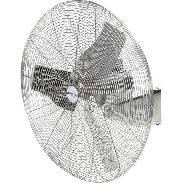 Airmaster - 30" Blade, 1/4 hp, 8,800 Max CFM, Single Phase Food Service Non-Oscillating Wall Mounting Fan - 115/230 Volts, 1 Speed - Apex Tool & Supply