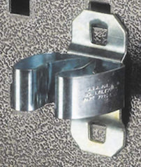 Triton - Spring Clip Standard Pegboard Hook - 1-1/4" Projection, Steel - Apex Tool & Supply