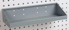 Triton - 18" Long LocBoard Shelf Pegboard Hook - 6-11/16" Projection, Steel - Apex Tool & Supply