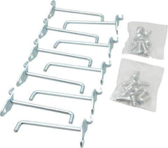 Triton - 3/16" Diam, 2-3/4" Long Single Angled End Pegboard Hook - 3-3/8" Projection, 90° Bend, 1/2" Bend Length, Steel - Apex Tool & Supply