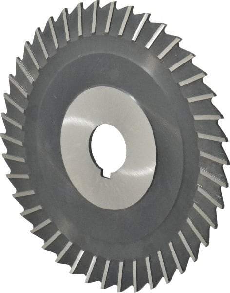 Value Collection - 6" Blade Diam x 3/32" Blade Thickness, 1" Hole, 42 Teeth, High Speed Steel Side Chip Saw - Straight Tooth, Arbor Connection, Uncoated - Apex Tool & Supply