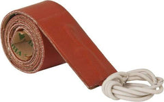 Value Collection - 18" Long x 1" Wide, Rectangular, Silicon Rubber, Standard Heat Blanket - 120 Volt, Adhesive Back, Use with Metal Containers - Apex Tool & Supply