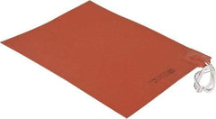 Value Collection - 12" Long x 9" Wide, Rectangular, Silicon Rubber, Standard Heat Blanket - 120 Volt, Plain Back, Use with Metal Containers - Apex Tool & Supply