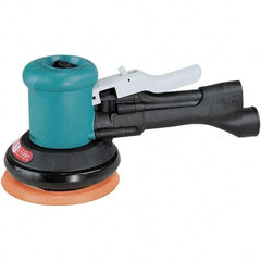 Dynabrade - 12,000 OPM, 23 CFM Air Consumption, Palm Air Orbital Sander - Round Pad, 1/4 NPT Inlet - Apex Tool & Supply