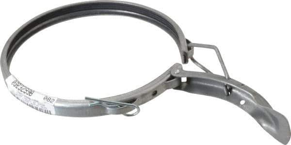 Made in USA - 5" ID Galvanized Duct Clamp with PVC Seal - Apex Tool & Supply