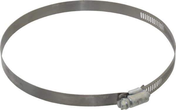 Made in USA - 6-1/2" ID Stainless Steel Duct Hose Clamp - 1/2" Long - Apex Tool & Supply