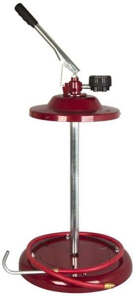 Alemite - Oil Lubrication 0.38 Strokes/oz Flow Steel, Aluminum & Stainless Steel Lever Hand Pump - For 120 Lb & 16 Gal Container - Apex Tool & Supply