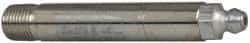 Alemite - Straight Head Angle, 1/8 PTF Carbon Steel Standard Grease Fitting - 3/8" Hex, 2-5/8" Overall Height, 2-3/16" Shank Length, 10,000 Operating psi, Zinc Plated Finish - Apex Tool & Supply