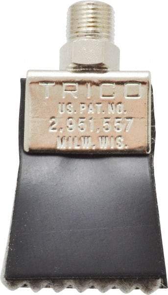 Trico - 1-1/4" Long Brush, 1-1/4" Width/Diam, NPT Thread Oil Reservoir Lubrication Brushes - 200°F, 2-5/16" Length Under Mounting Thread, Straight Shank - Apex Tool & Supply