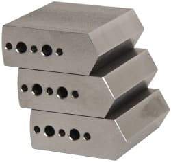 Northfield - 4" & Up Chuck Capacity, Northfield Air Style Attachment, Square Soft Lathe Chuck Jaw - 3 Jaws, Steel, 1.895mm Long x 3/4" Wide x 1-1/2" High - Apex Tool & Supply