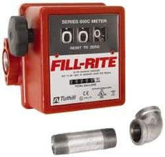 Tuthill - 3/4" NPT Port Fuel Flowmeter - 50 Max psi, 5 to 20 GPM, Aluminum - Apex Tool & Supply