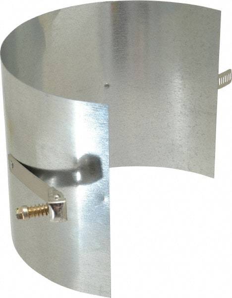 Made in USA - 4" ID Galvanized Duct Drawband - 4" Long, Standard Gage, 25 Piece - Apex Tool & Supply