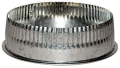 Made in USA - 7" ID Galvanized Duct Tee Cover with Crimp - Standard Gage, 40 Piece - Apex Tool & Supply