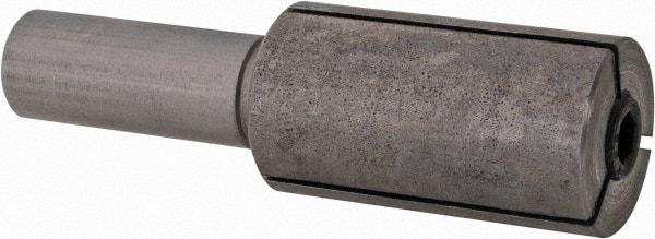 Dunham - 5/16 to 5/8" Grip, 5/8" Face Diam, 1" Body Length, Ledloy, Expanding Lathe Mandrel - Straight Shank, 3/8" Shank Diam - Apex Tool & Supply