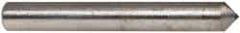 Made in USA - 1" Long x 1/8" Shank Diam Single Point Diamond Dresser - 90° Included Angle - Apex Tool & Supply