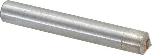 Made in USA - 3/4 Carat Single Point Diamond Dresser - 3" Long x 7/16" Shank Diam - Apex Tool & Supply
