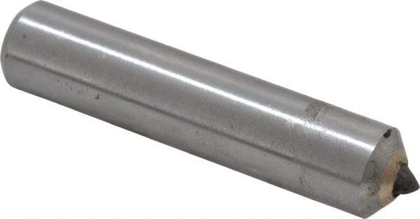 Value Collection - 1/2 Carat Single Point Diamond Dresser - 2" Long x 7/16" Shank Diam, 5/8" Diam x 5/8" Thick Head - Apex Tool & Supply