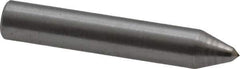 Made in USA - 1-1/2" Long x 1/4" Shank Diam Single Point Diamond Dresser - 90° Included Angle - Apex Tool & Supply