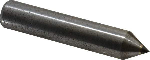 Made in USA - 1/3 Carat Single Pencil Point Diamond Dresser - 2" Long x 3/8" Shank Diam, 60° Included Angle - Apex Tool & Supply