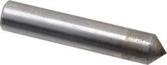 Made in USA - 1/3 Carat Single Pencil Point Diamond Dresser - 2" Long x 3/8" Shank Diam, 90° Included Angle - Apex Tool & Supply