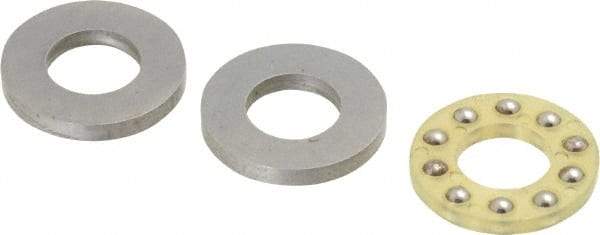 Boston Gear - 5/16" Inside x 5/8" Outside Diam, 1/4" Thick, Alloy Steel Ball Thrust Bearing - Apex Tool & Supply