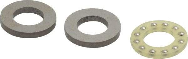 Boston Gear - 3/8" Inside x 11/16" Outside Diam, 9/32" Thick, Alloy Steel Ball Thrust Bearing - Apex Tool & Supply