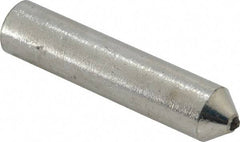 Norton - 1/5 Carat Single Point Diamond Dresser - 2" Long x 7/16" Shank Diam, 60° Included Angle - Apex Tool & Supply