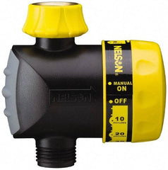 Nelson - Manual Lawn Sprinkler Timer - 2 Watering Modes, 1 Outlet, 3/4-18 National Hose Thread - Apex Tool & Supply