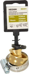 Nelson - 5/8 Garden Hose Fitting - Brass, Female Connector - Apex Tool & Supply