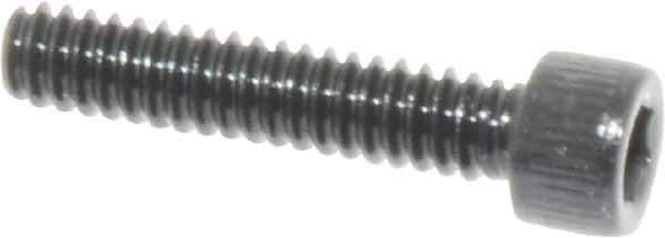 Value Collection - #4-40 UNC Hex Socket Drive, Socket Cap Screw - Alloy Steel, Black Oxide Finish, Fully Threaded, 9/16" Length Under Head - Apex Tool & Supply