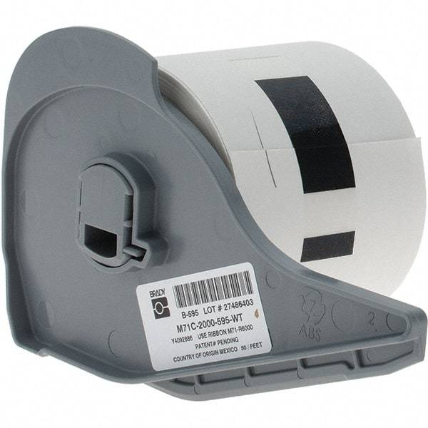 Brady - 600" Long, Vinyl Tape - 2"X50 WHITE VINYL LABEL FILM - Apex Tool & Supply