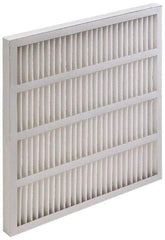 Value Collection - 12" Noml Height x 24" Noml Width x 3-3/4" Noml Depth, 35 to 45% Capture Efficiency, Wireless Pleated Air Filter - MERV 8, Synthetic, Beverage Board Frame, 625 Max FPM, 1,250 CFM, For Heating & Air Conditioning Units - Apex Tool & Supply