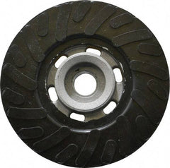 Made in USA - 4" Diam Disc Backing Ribbed Backing Pad - Medium Density, 12,000 RPM - Apex Tool & Supply