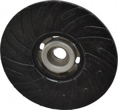 Made in USA - 5" Diam Disc Backing Ribbed Backing Pad - Medium Density, 13,000 RPM - Apex Tool & Supply