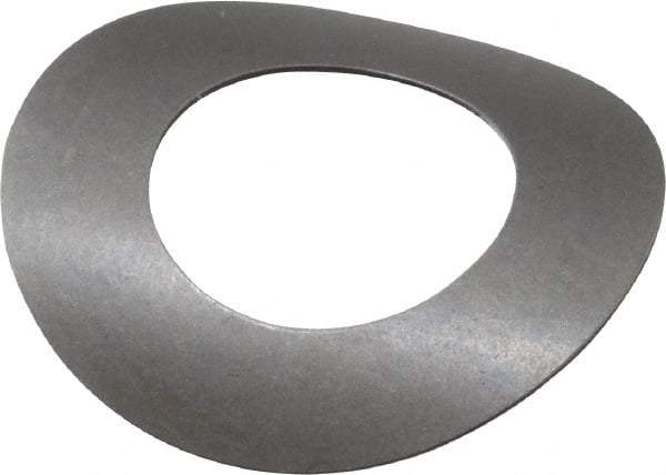 Gardner Spring - 3/8" Bolt, 0.395" ID, Grade 1074 Steel, Curved Disc Spring - 0.735" OD, 0.129" High, 0.011" Thick - Apex Tool & Supply