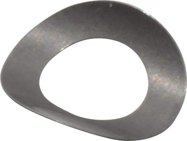 Gardner Spring - #5 Bolt, 0.135" ID, Grade 301 Stainless Steel, Curved Disc Spring - 0.245" OD, 0.049" High, 0.004" Thick - Apex Tool & Supply