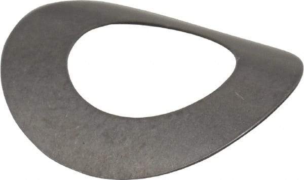 Gardner Spring - 1/4" Bolt, 0.265" ID, Grade 301 Stainless Steel, Curved Disc Spring - 0.49" OD, 0.091" High, 0.008" Thick - Apex Tool & Supply