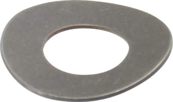 Gardner Spring - 1/4" Bolt, 0.265" ID, Grade 301 Stainless Steel, Curved Disc Spring - 0.551" OD, 0.052" High, 0.019" Thick - Apex Tool & Supply