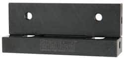 Snap Jaws - 4" Wide x 1-1/8" High x 9/16" Thick, Flat/No Step Vise Jaw - Soft, Steel, Fixed Jaw, Compatible with 4" Vises - Apex Tool & Supply