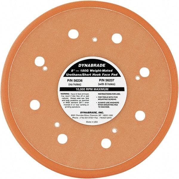 Dynabrade - 8" Diam Hook & Loop Disc Backing Pad - Medium Density, 13,000 RPM - Apex Tool & Supply